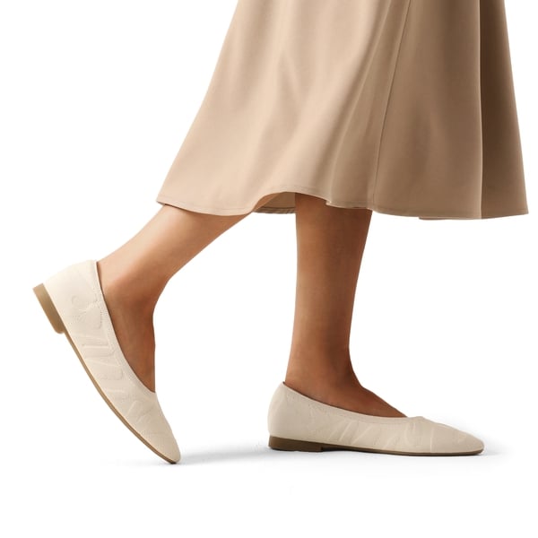 Simplistic Machine Washable Flats - APRICOT - 1